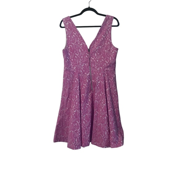 NWOT Anthropologie Women's Pink and White Floral Sleeveless Dress Size 12 - Picture 2 of 3